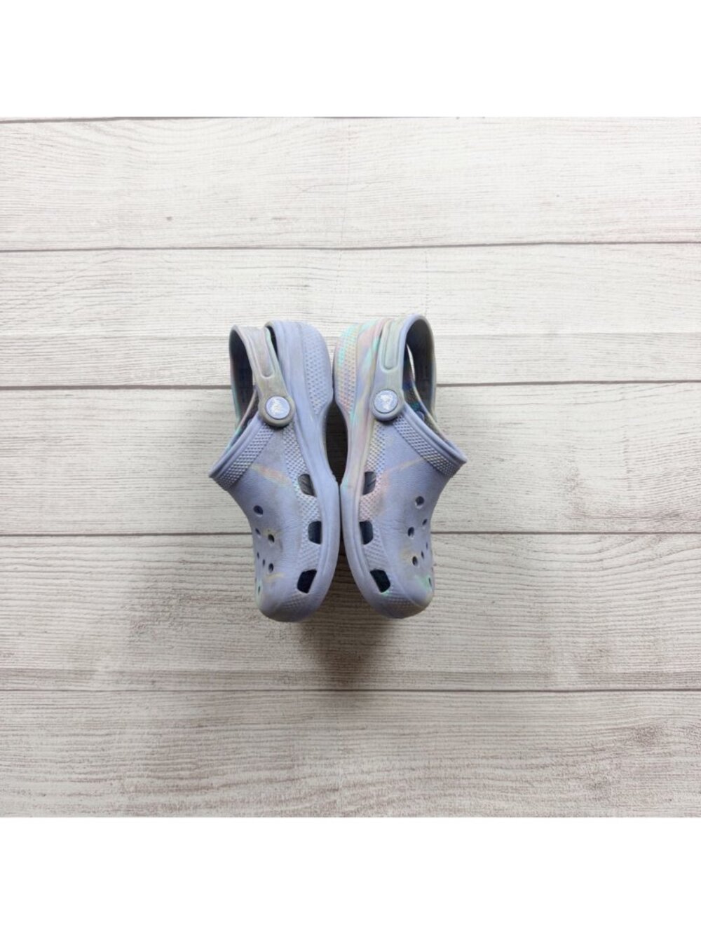 Crocs Tie Dye Classic Clog Shoes Kid Junior 1 - Picture 3 of 5